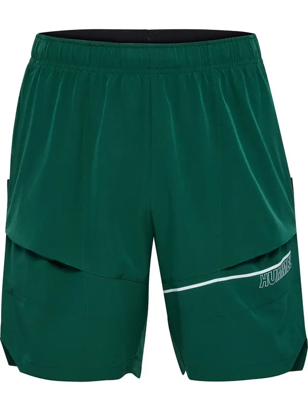 Hummel Hummel Sportske hlače 'Court'  kraljevski zelena / bijela