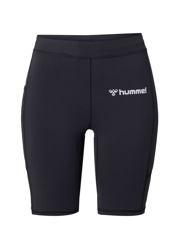 Hummel Hummel Sportske hlače  svijetlosiva / crna