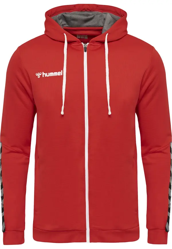 Hummel Hummel Sportski gornji dio trenirke 'Authentic'  srebrno siva / vatreno crvena / crna / bijela