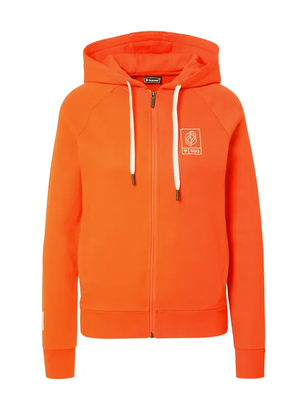 Hummel Hummel Sportski gornji dio trenirke 'GG12'  narančasto crvena / bijela