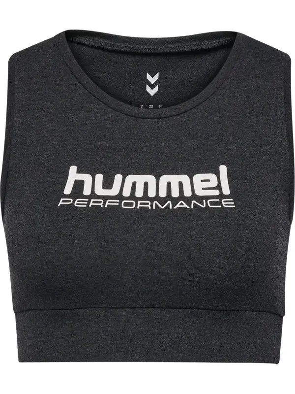 Hummel Hummel Sportski top 'Pulse'  crna melange / bijela