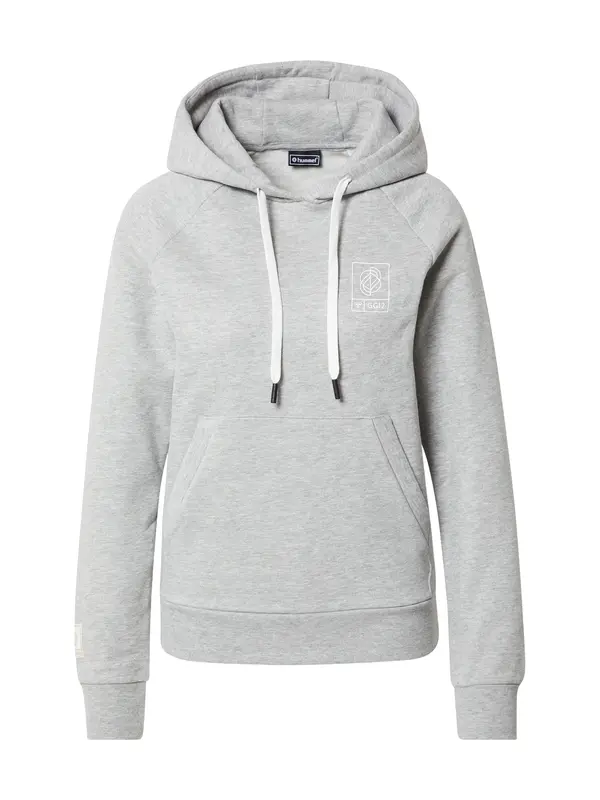 Hummel Hummel Sweater majica 'GG12'  siva melange / bijela
