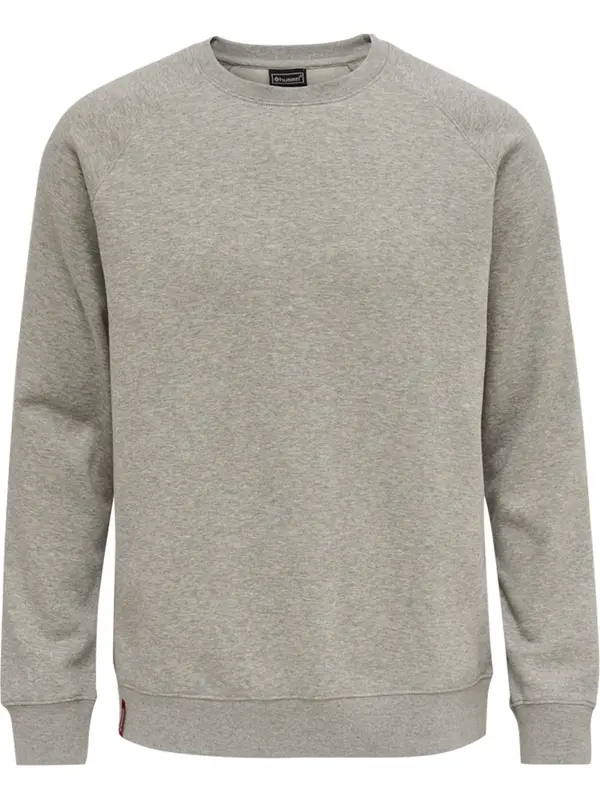 Hummel Hummel Sweater majica 'Red Classic'  siva melange