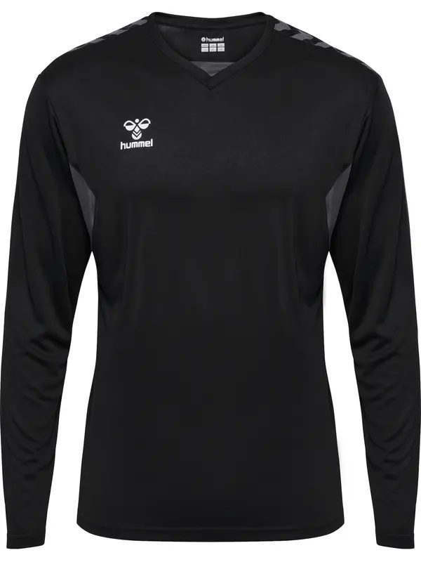 Hummel Hummel Tehnička sportska majica 'Authentic'  siva / crna / bijela