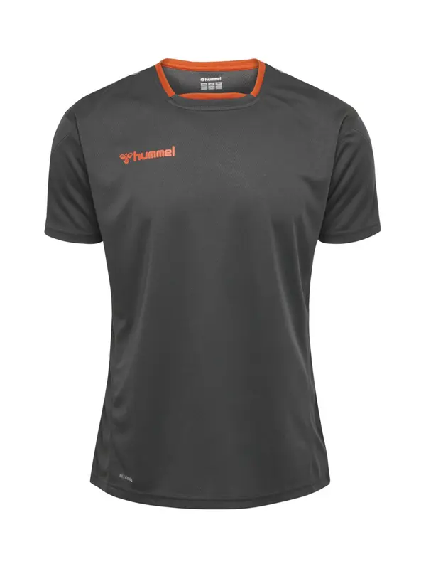 Hummel Hummel Tehnička sportska majica 'Authentic'  tamo siva / ciglasto crvena