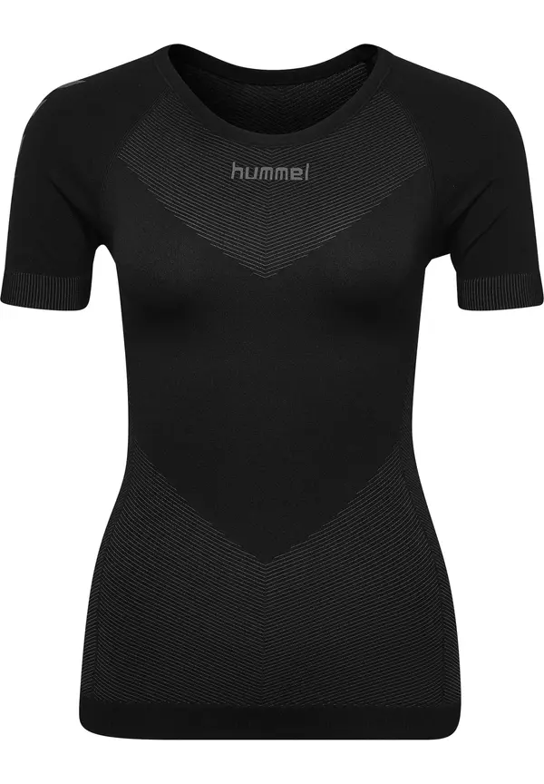 Hummel Hummel Tehnička sportska majica 'First'  tamo siva / crna