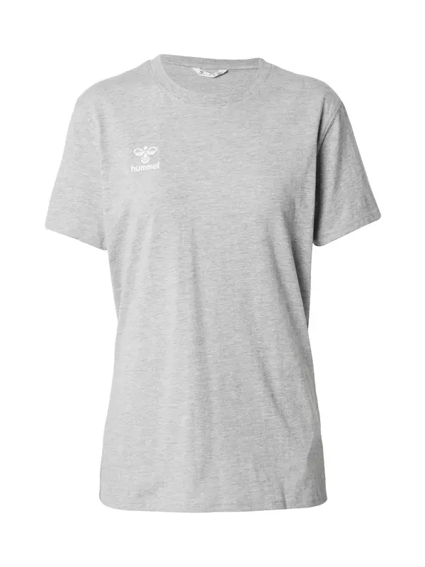 Hummel Hummel Tehnička sportska majica 'Go 2.0'  siva melange / bijela