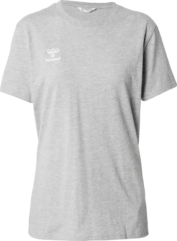 Hummel Hummel Tehnička sportska majica 'Go 2.0'  siva melange / bijela
