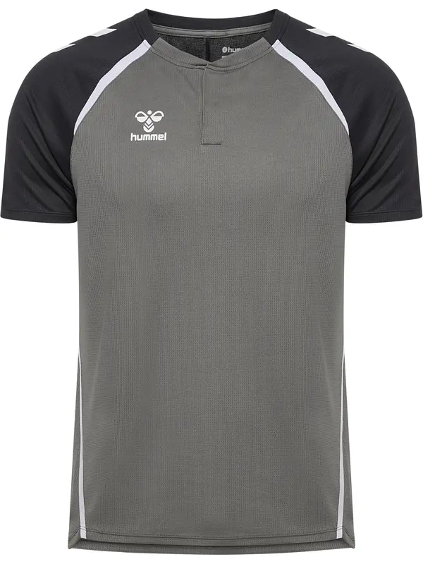 Hummel Hummel Tehnička sportska majica 'Lead 2.0'  siva / crna / bijela