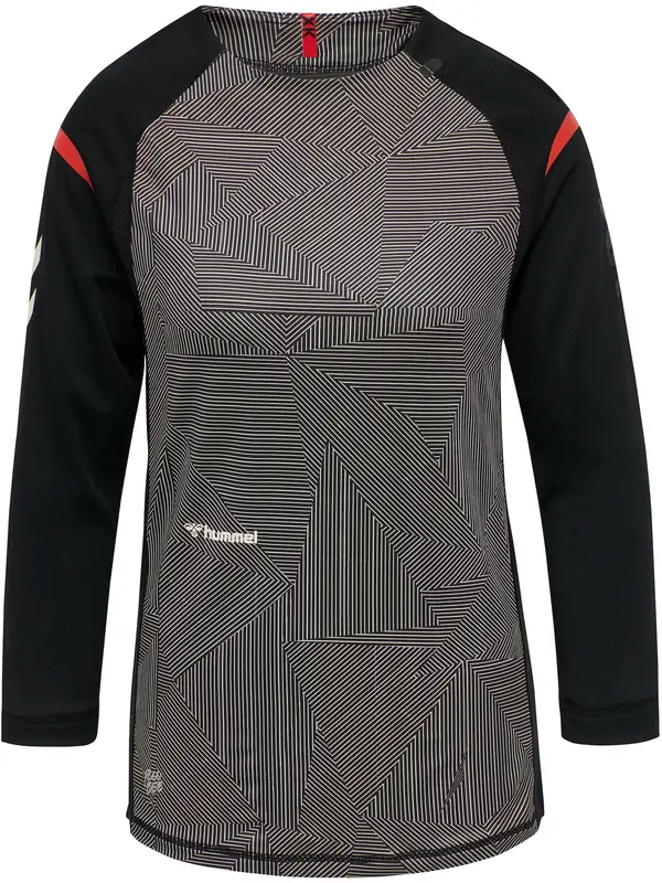 Hummel Hummel Tehnička sportska majica 'Pro XK Game'  grafit siva / svijetlocrvena / crna / bijela