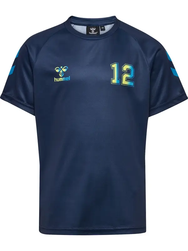 Hummel Hummel Tehnička sportska majica 'Shimmer'  plava / crno plava / žuta