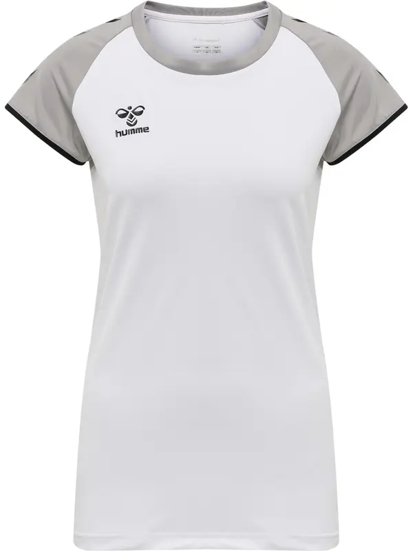 Hummel Hummel Tehnička sportska majica  siva / crna / bijela