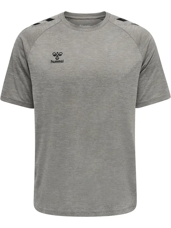 Hummel Hummel Tehnička sportska majica  siva melange / crna