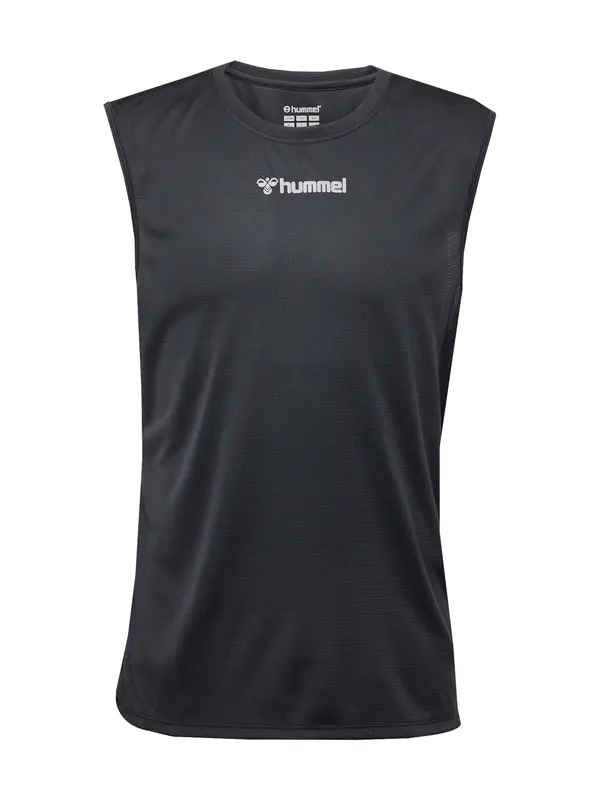 Hummel Hummel Tehnička sportska majica  svijetlosiva / crna