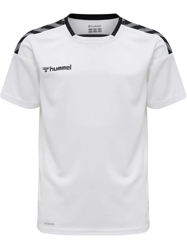Hummel Hummel Tehnička sportska majica  svijetlosiva / crna / bijela