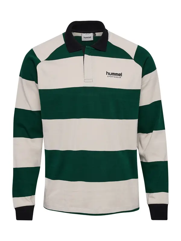 Hummel Hummel Tehnička sportska majica  tamno zelena / prljavo bijela