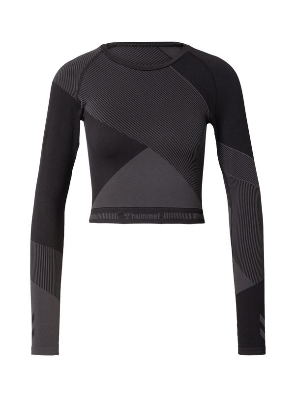 Hummel Hummel Tehnička sportska majica 'UNITY'  siva melange / crna