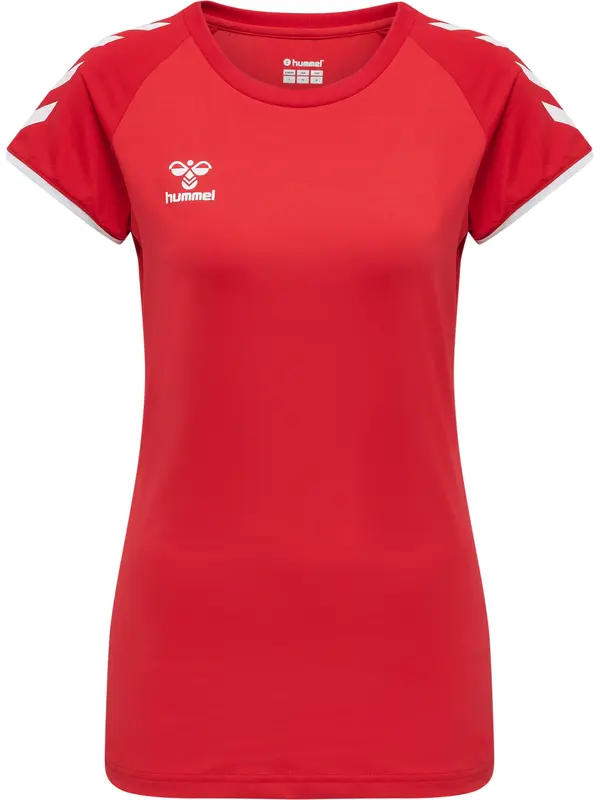 Hummel Hummel Tehnička sportska majica  vatreno crvena / bijela