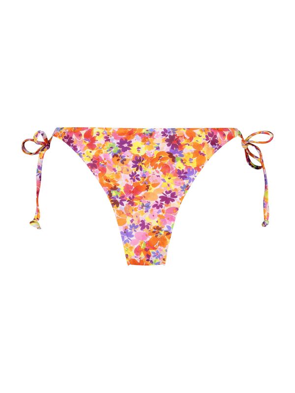 Hunkemöller Hunkemöller Bikini donji dio 'Tiki'  žuta / tamno ljubičasta / narančasta / bijela