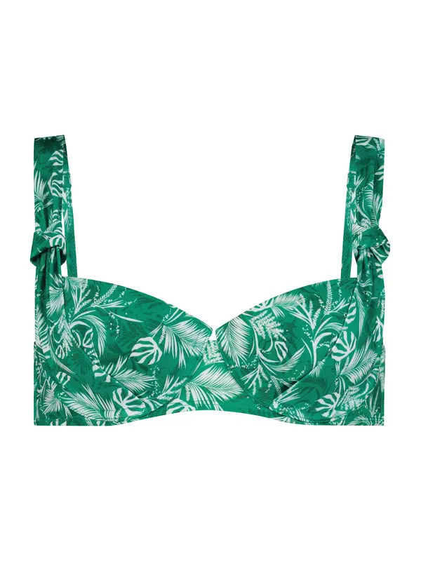 Hunkemöller Hunkemöller Bikini gornji dio 'Bermuda'  zelena / bijela