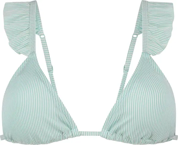 Hunkemöller Hunkemöller Bikini gornji dio 'Fiji'  svijetlozelena / bijela