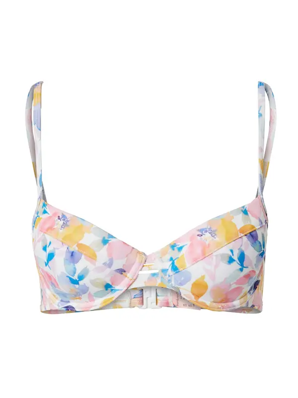 Hunkemöller Hunkemöller Bikini gornji dio 'Palma'  svijetloplava / žuta / roza / bijela