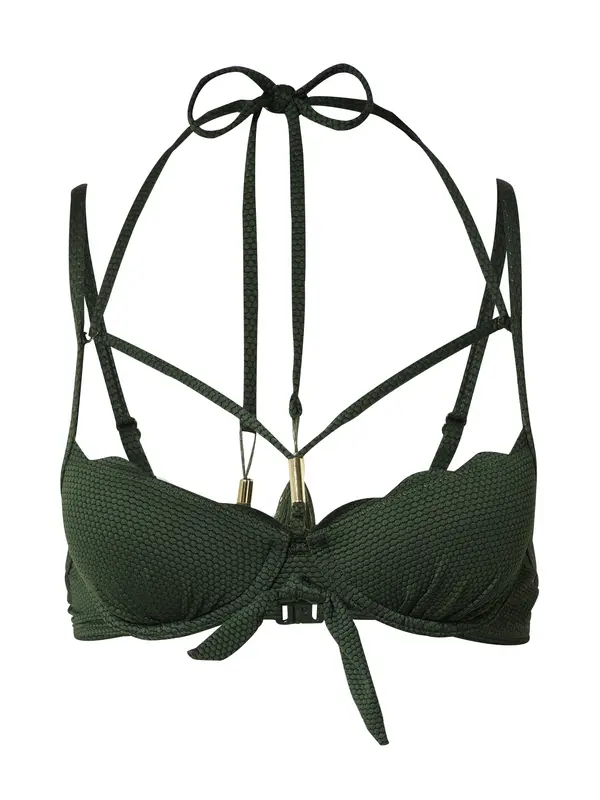 Hunkemöller Hunkemöller Bikini gornji dio 'Scallop'  tamno zelena