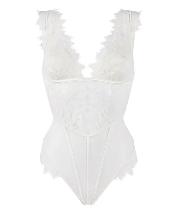 Hunkemöller Hunkemöller Bodi 'Grace'  bijela