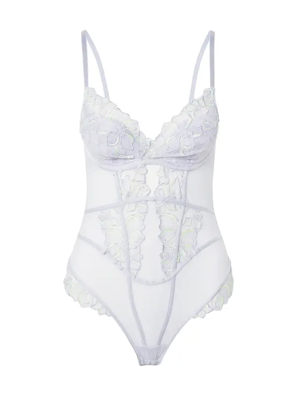 Hunkemöller Hunkemöller Bodi 'LAUREN'  neonsko žuta / lila