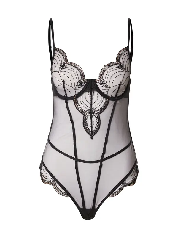 Hunkemöller Hunkemöller Bodi 'Ruby'  crna