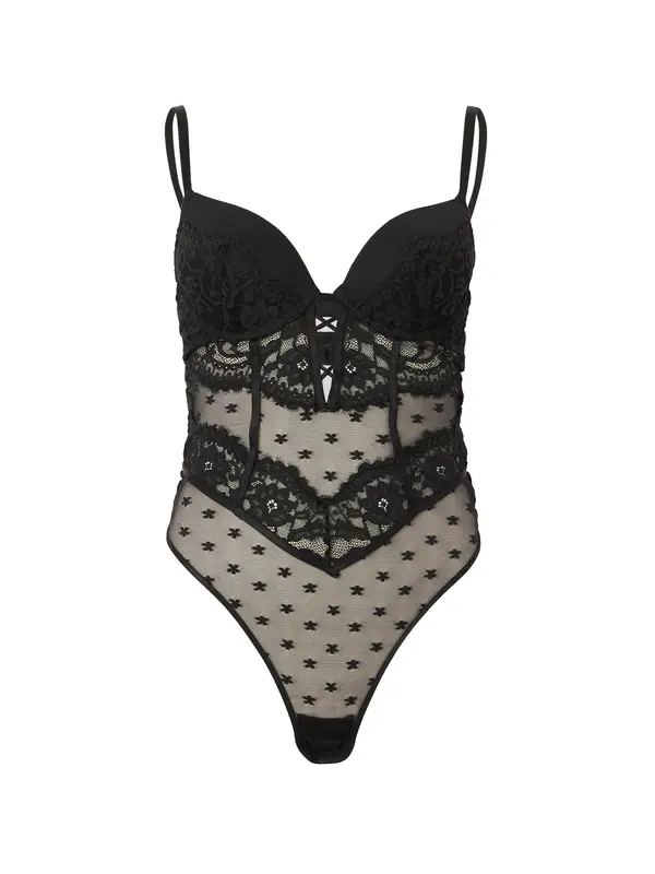 Hunkemöller Hunkemöller Bodi 'Valora'  crna
