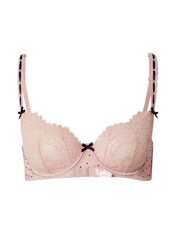 Hunkemöller Hunkemöller Grudnjak 'Dorothy'  pastelno roza / crna