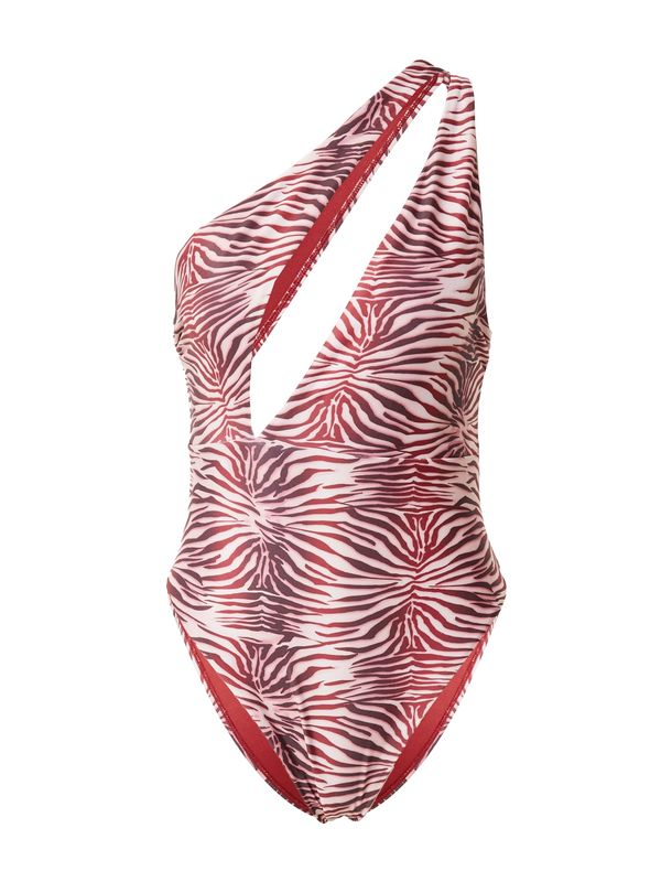 Hunkemöller Hunkemöller Jednodijelni kupaći kostim  patlidžan / krvavo crvena / bijela