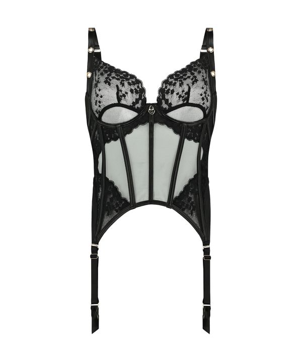 Hunkemöller Hunkemöller Korzet 'Desire'  crna