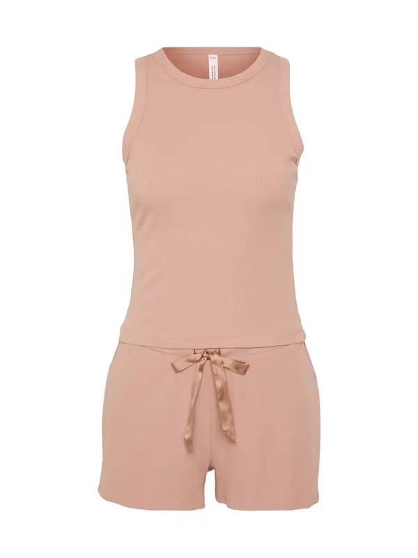 Hunkemöller Hunkemöller Kratke hlače za spavanje  moka smeđa