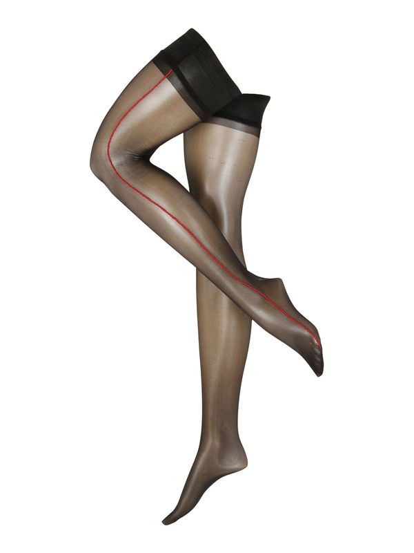 Hunkemöller Hunkemöller Najlonske čarape 'Dita'  crvena / crna