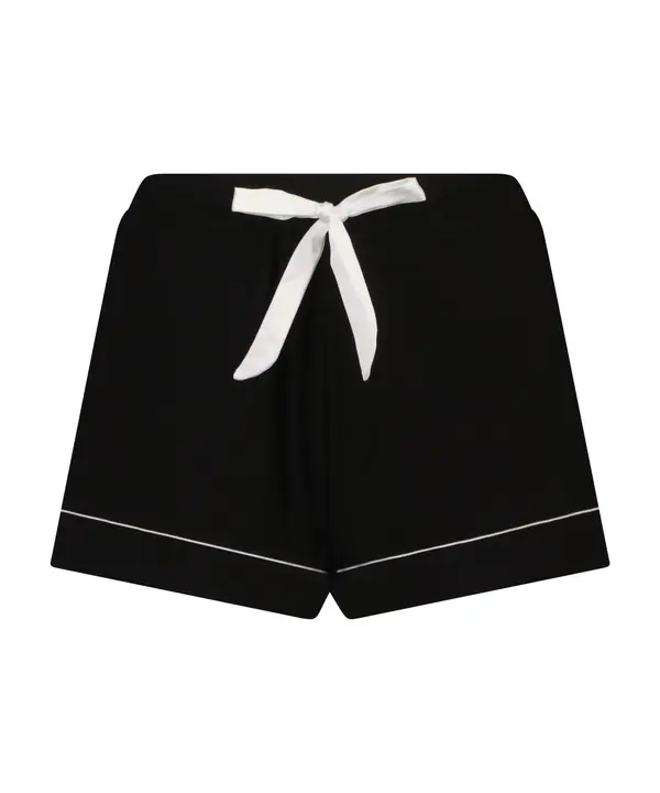 Hunkemöller Hunkemöller Pidžama hlače 'Essential'  crna / bijela