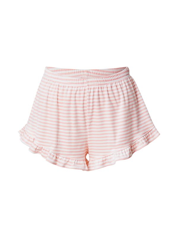 Hunkemöller Hunkemöller Pidžama hlače  roza / bijela