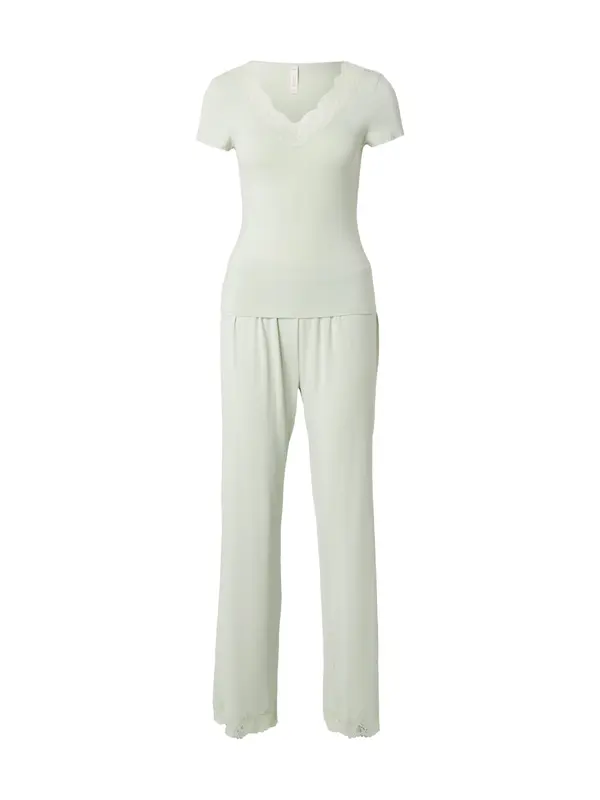 Hunkemöller Hunkemöller Pidžama 'Nana'  pastelno zelena