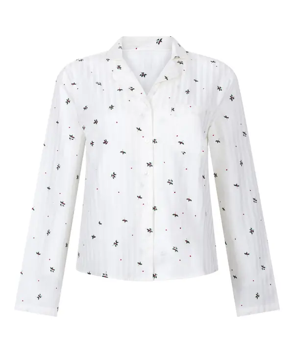Hunkemöller Hunkemöller Spavaćica  kraljevski zelena / tamno crvena / bijela
