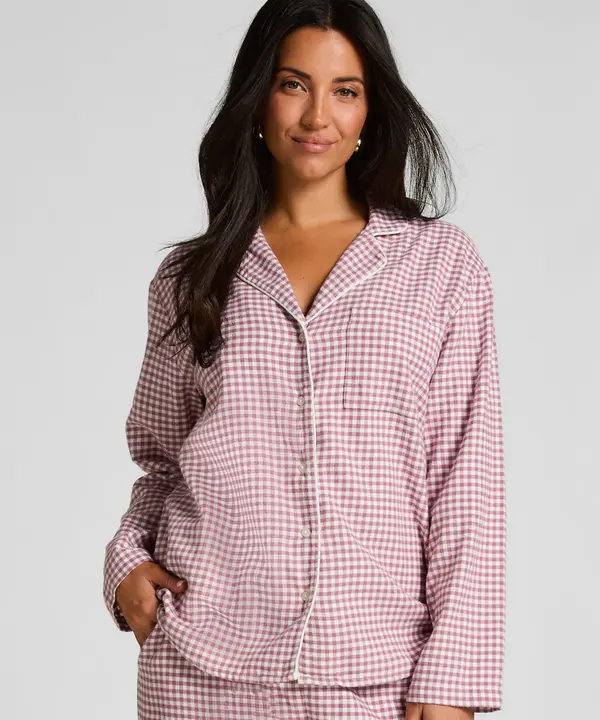 Hunkemöller Hunkemöller Spavaćica  sivkasto ljubičasta (mauve) / prljavo roza / bijela