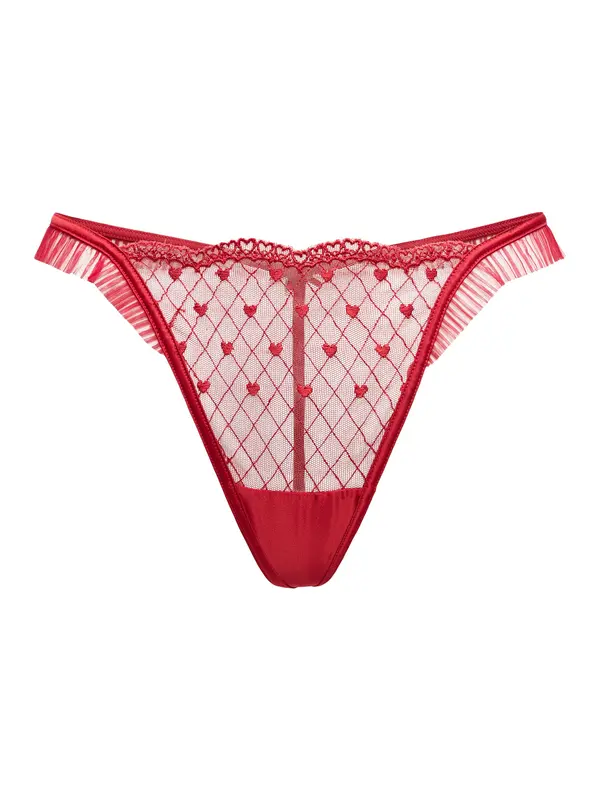 Hunkemöller Hunkemöller Tanga gaćice 'Cordelie'  krvavo crvena