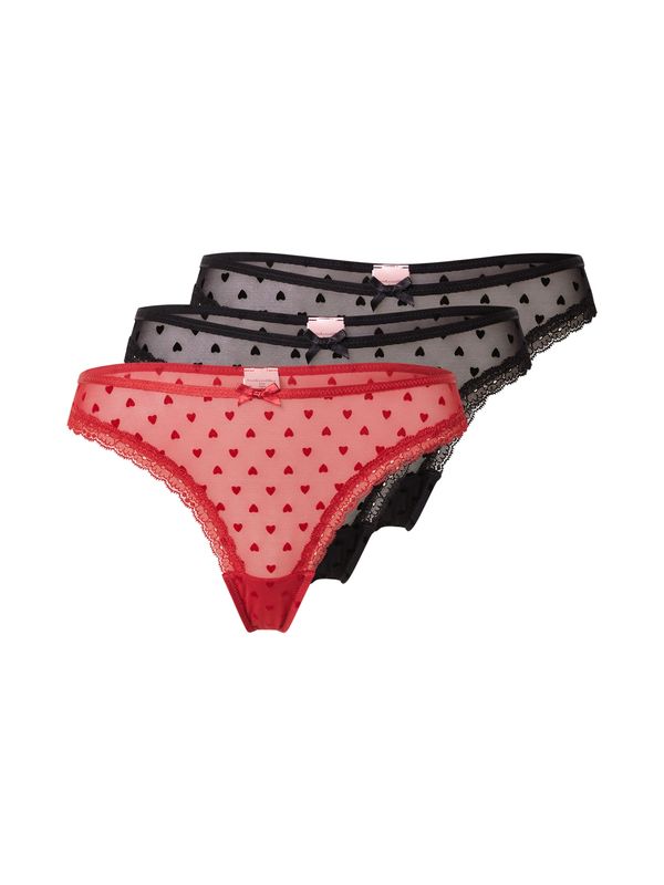 Hunkemöller Hunkemöller Tanga gaćice  crvena / crna