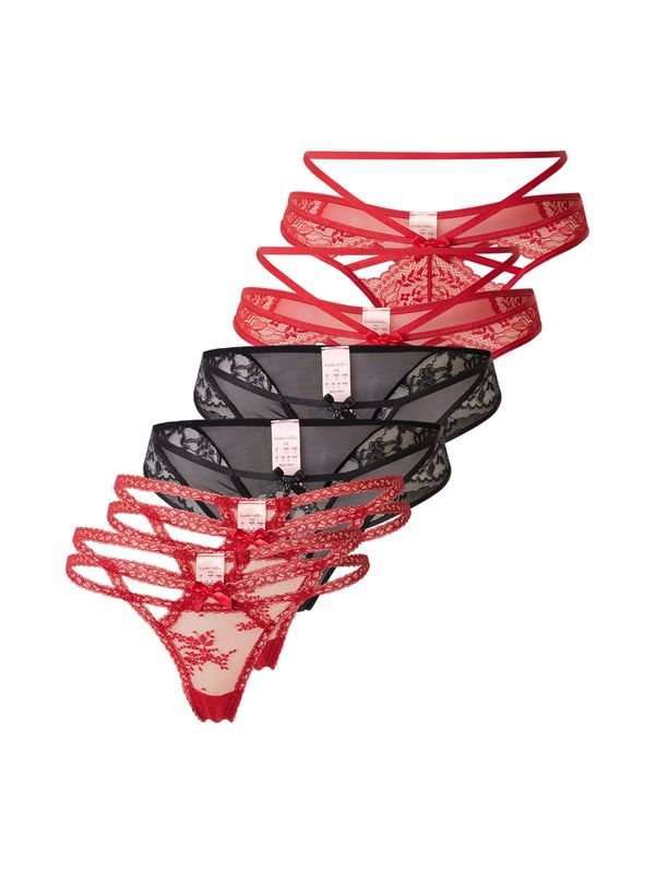 Hunkemöller Hunkemöller Tanga gaćice  crvena / crna