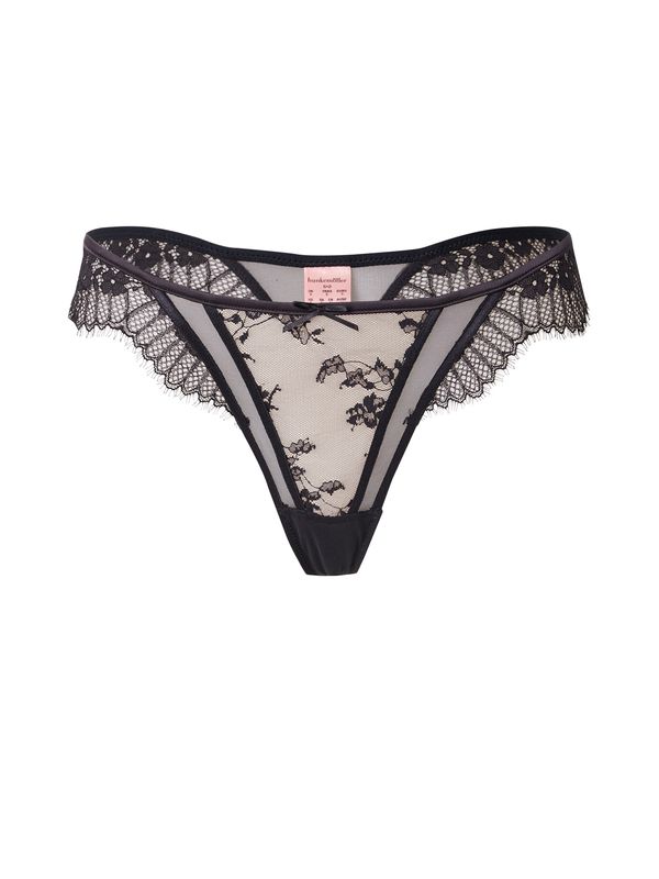 Hunkemöller Hunkemöller Tanga gaćice 'Daphne'  crna