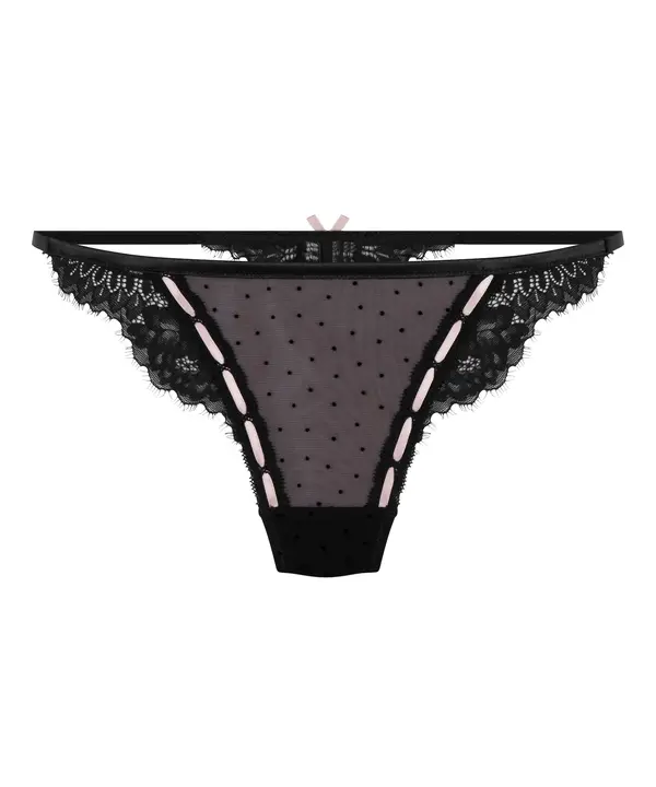 Hunkemöller Hunkemöller Tanga gaćice 'Dorothy'  crna