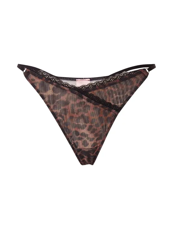 Hunkemöller Hunkemöller Tanga gaćice 'Ella'  smeđa / crna