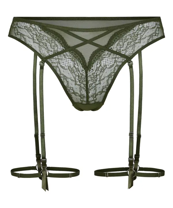 Hunkemöller Hunkemöller Tanga gaćice 'Isabelle'  tamno zelena