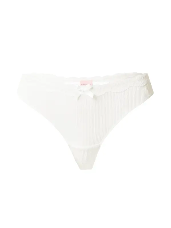 Hunkemöller Hunkemöller Tanga gaćice 'Lola'  bijela