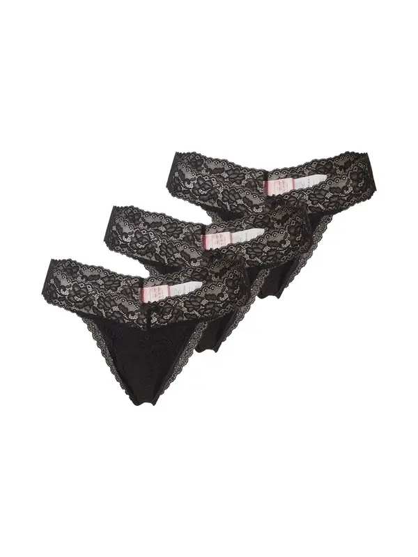 Hunkemöller Hunkemöller Tanga gaćice 'Madison'  crna